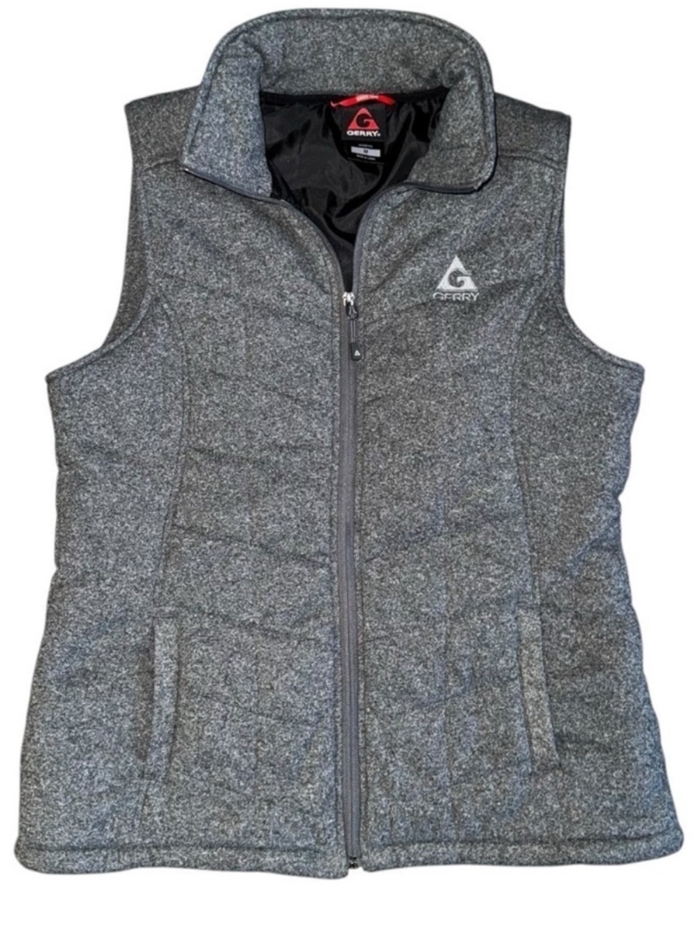 Gerry Women’s Medium Gray Flannel Vest W/ Black Lining